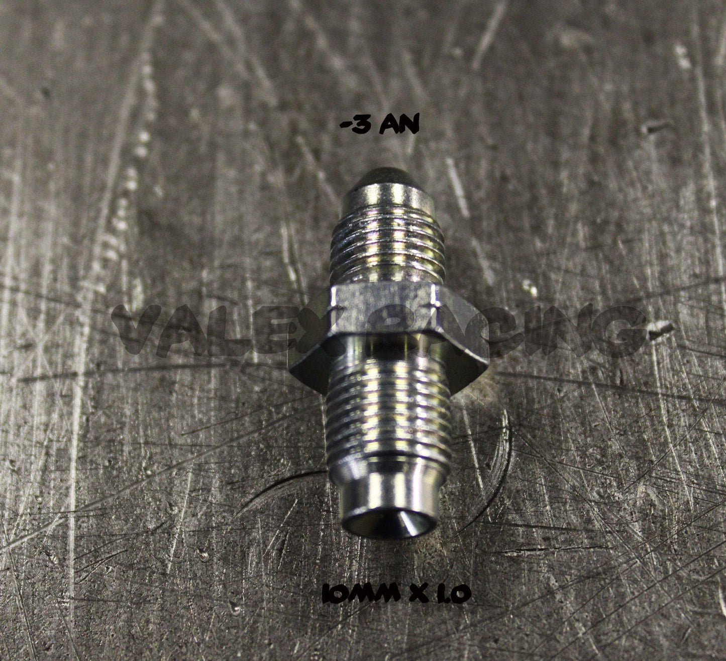 2 Steel Brake Adapter Fittings M10 x 1.0 (Metric 10mm) to 4AN -4 AN4