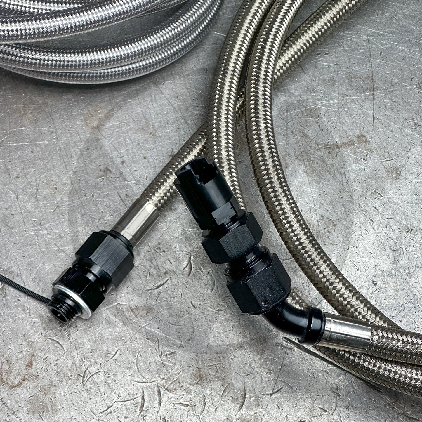 96-00 Honda Civic EK E85 Compatible Stainless Steel Fuel Lines Kit -8AN FEED -6AN RETURN