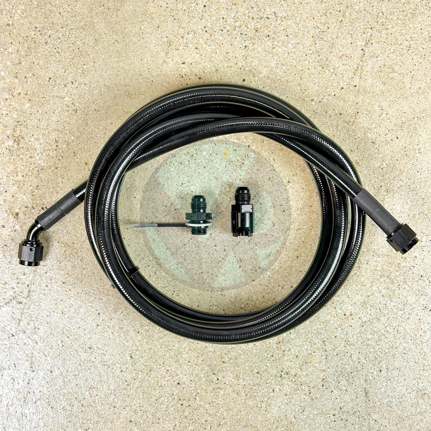 94-01 Acura Integra Replacement Black Stainless Steel -8 AN Fuel Feed Line