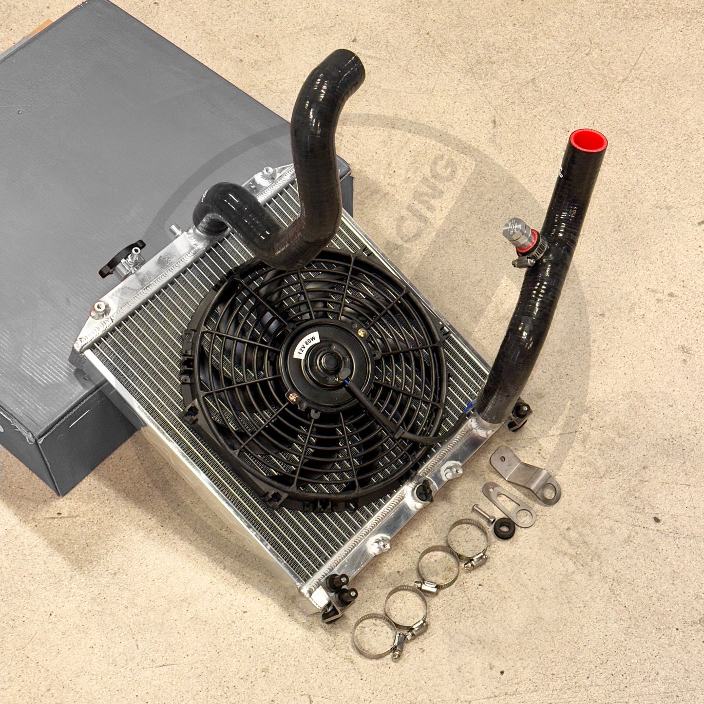 Pro Driver Side Radiator Kit w/ K-TUNED Radiator Hoses For Honda Civic Acura Integra K Swap