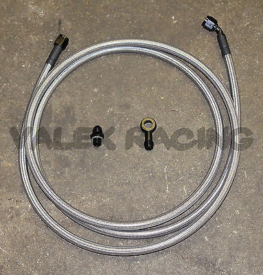 92-95 Civic Replacement Stainless Steel Fuel Feed Line Tank to Filter