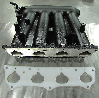 Honda RBC Pre-Modified Intake Manifold Black Powder Coated w/ Thermal Gasket