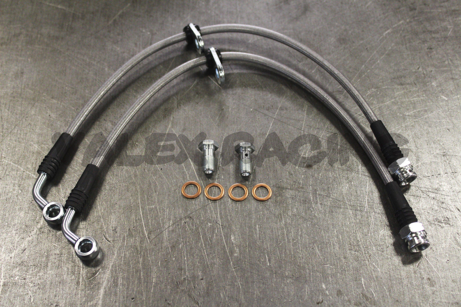 Russell Stainless Steel Braided Brake Lines For 1994-2001 Acura Integr - IPGpart Russell Stainless Steel Braided Brake Lines For 1994-2001 Acura Integr - IPGpart