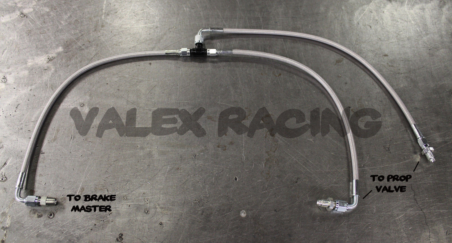 Stainless Steel Brake Boost Delete Lines (with aftermarket master) Honda Acura