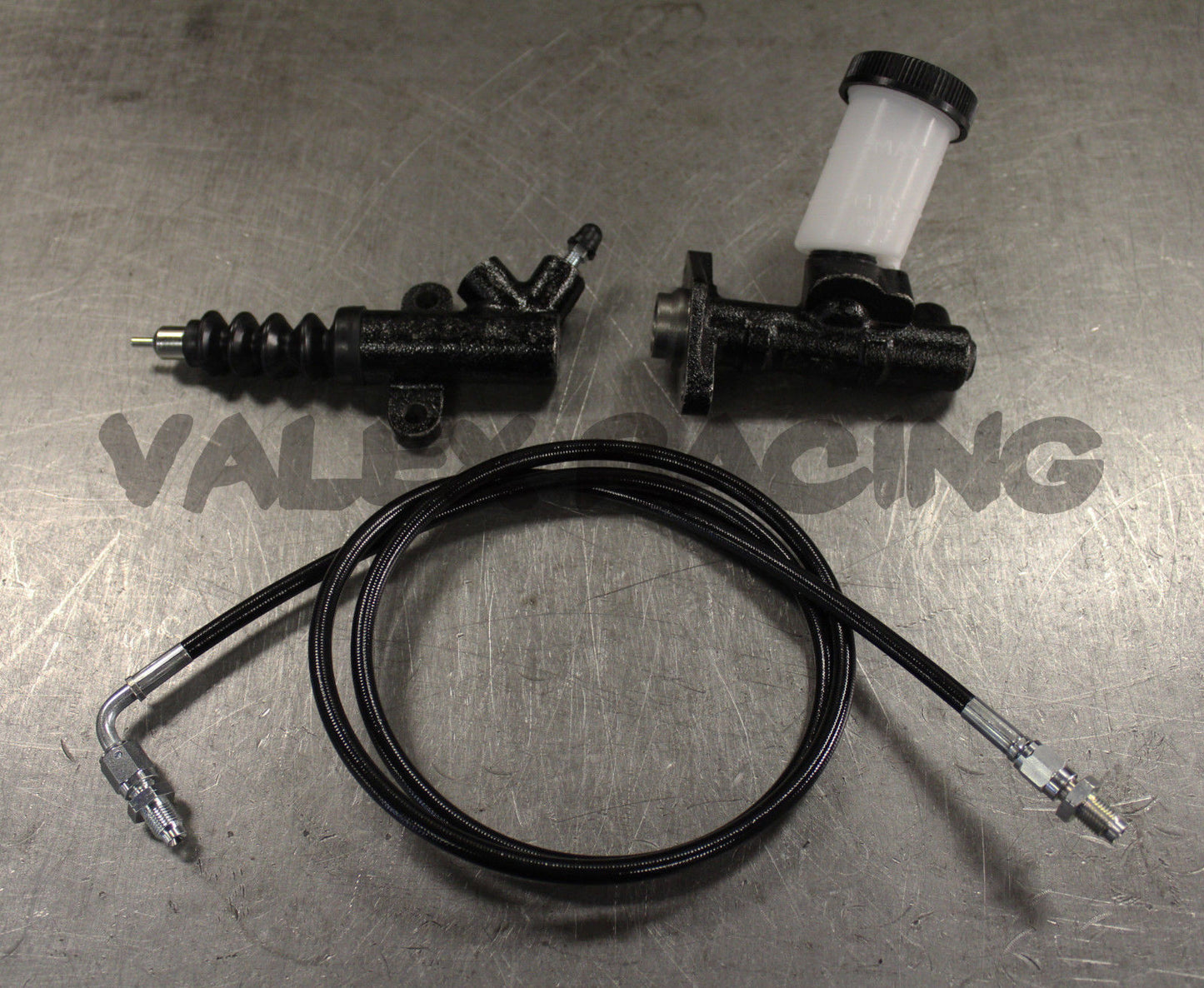 Exedy Master & Slave Cylinder & Stainless Clutch Line Kit 90-05 Mazda Miata MX5