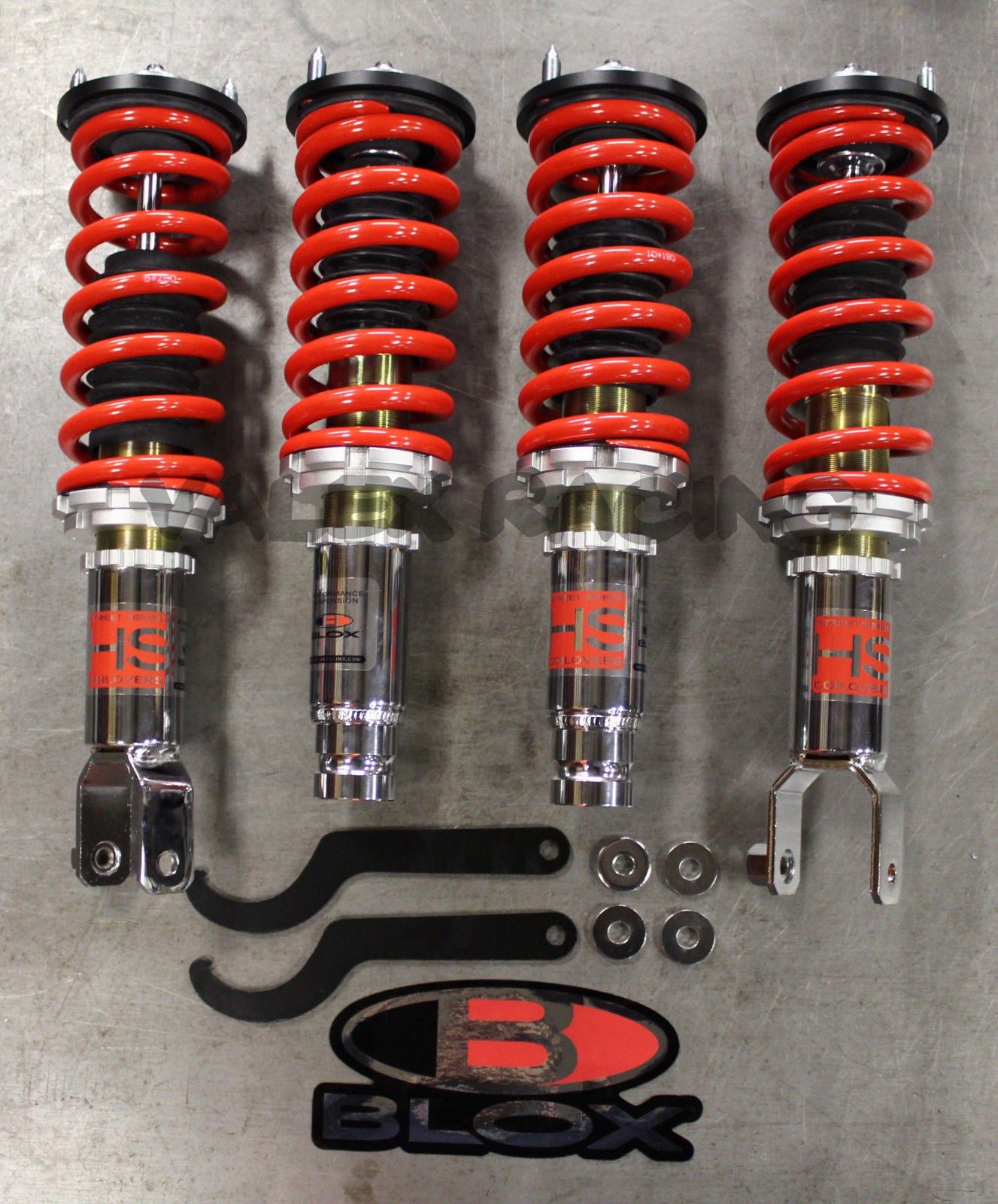 BLOX CoilOver Covers 車高調カバー汎用 赤 USDM EG EK DC2 シビック インテグラ アコード 正規輸入品 - パーツ