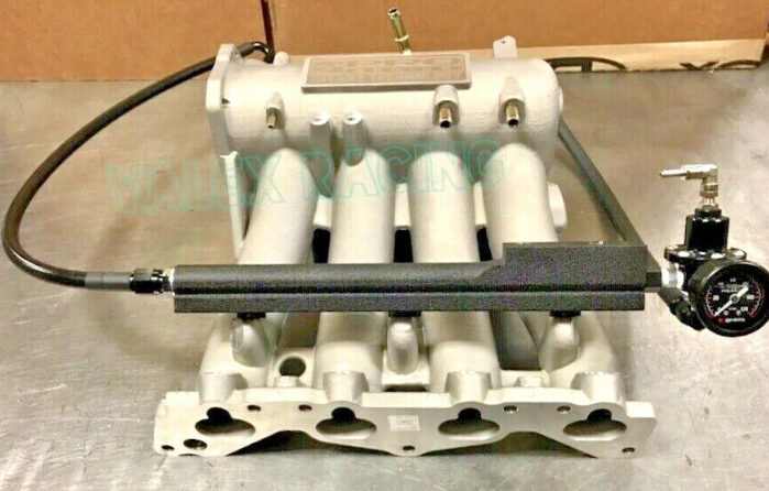 D Series Fuel Rail Wrinkle Black Skunk2 Grams SARD Reg For Honda Civic SOHC D16