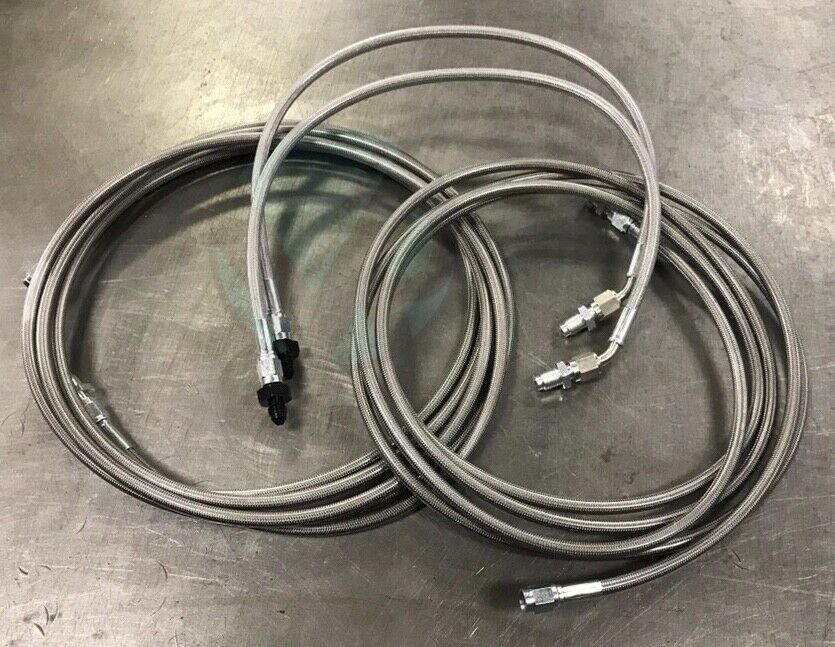 HONDA TRX250R 1986-1989 REAR 1X STAINLESS BRAIDED BRAKE LINE KIT HONDA TRX250R 1986-1989 REAR 1X STAINLESS BRAIDED BRAKE LINE KIT