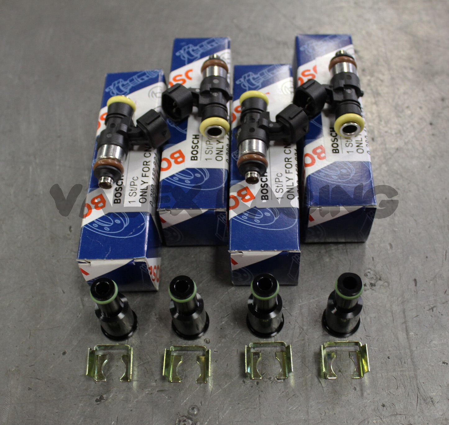 Bosch EV14 2200cc Fuel Injectors Set For Honda Acura K Series with Adapters