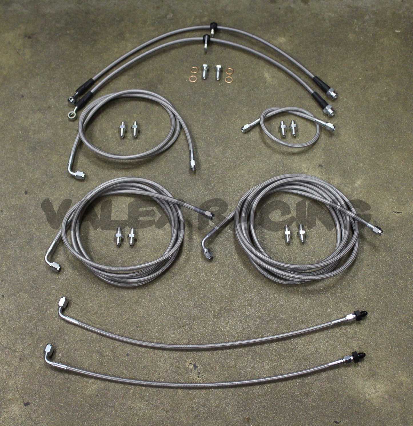 Complete Front & Rear Brake Line Replacement Kit For 97-01 Honda CRV without ABS