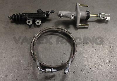 1992-1995 Honda Civic Exedy Master & Slave Cylinder & Stainless Steel Clutch Line Kit