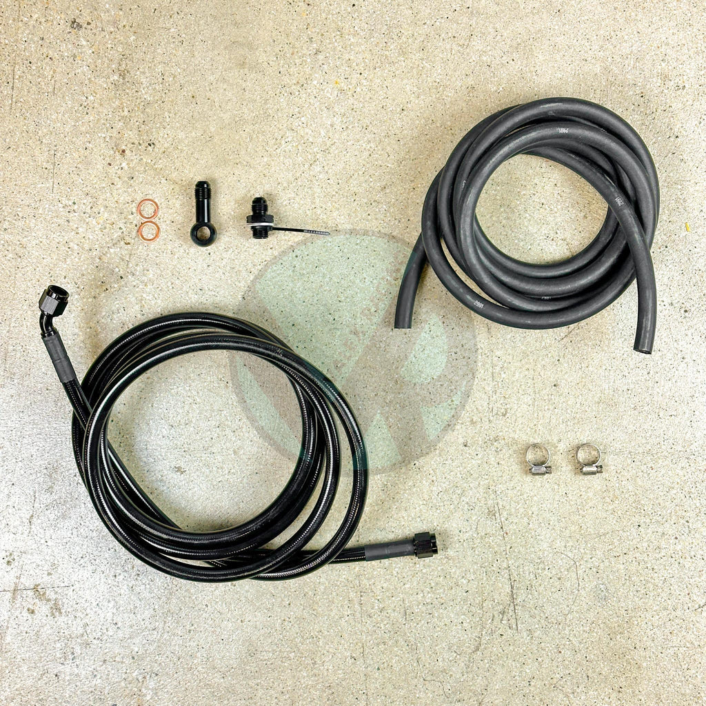 92-95 Civic Replacement Stainless Steel Fuel Feed Line & Rubber Return