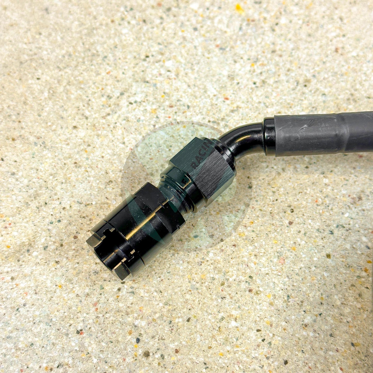 96-00 Civic 4dr Sedan Replacement Stainless Steel Black Fuel Feed Line & Rubber Return