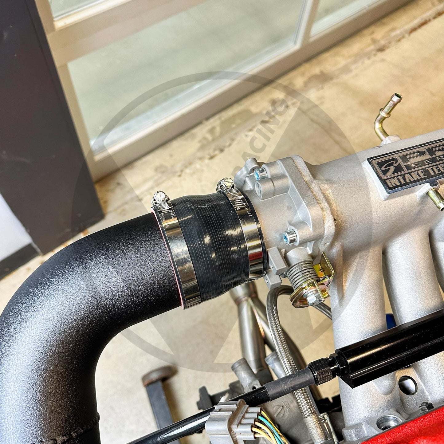 Honda/Acura 3.5" Intake System with K-Tuned Racing Air Filter Black