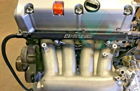 K Swap -6AN Black Fuel Lines for -8AN Regulator with K20 / K24 for Honda Civic Acura Integra EG EK DC