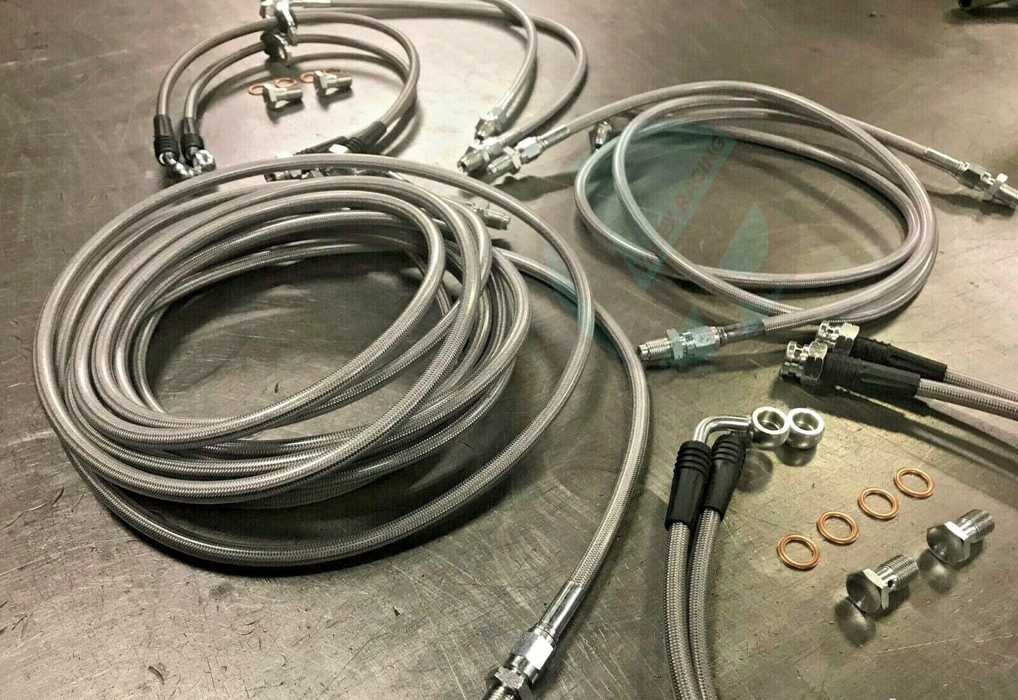 Full Brake Line Tuck Kit With ABS Bypass Lines for 2002-2006 Acura RSX Type S