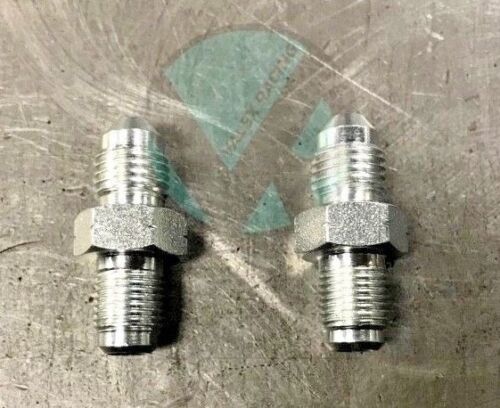 2 Steel Brake Adapter Fittings M10 x 1.0 (Metric 10mm) to 4AN -4 AN4