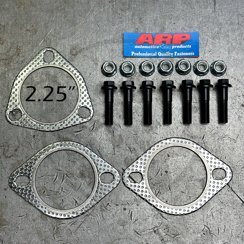 ARP Exhaust Gasket Hardware Kit (2.25 inch) For Honda Civic Acura Integra (Stainless Nuts)