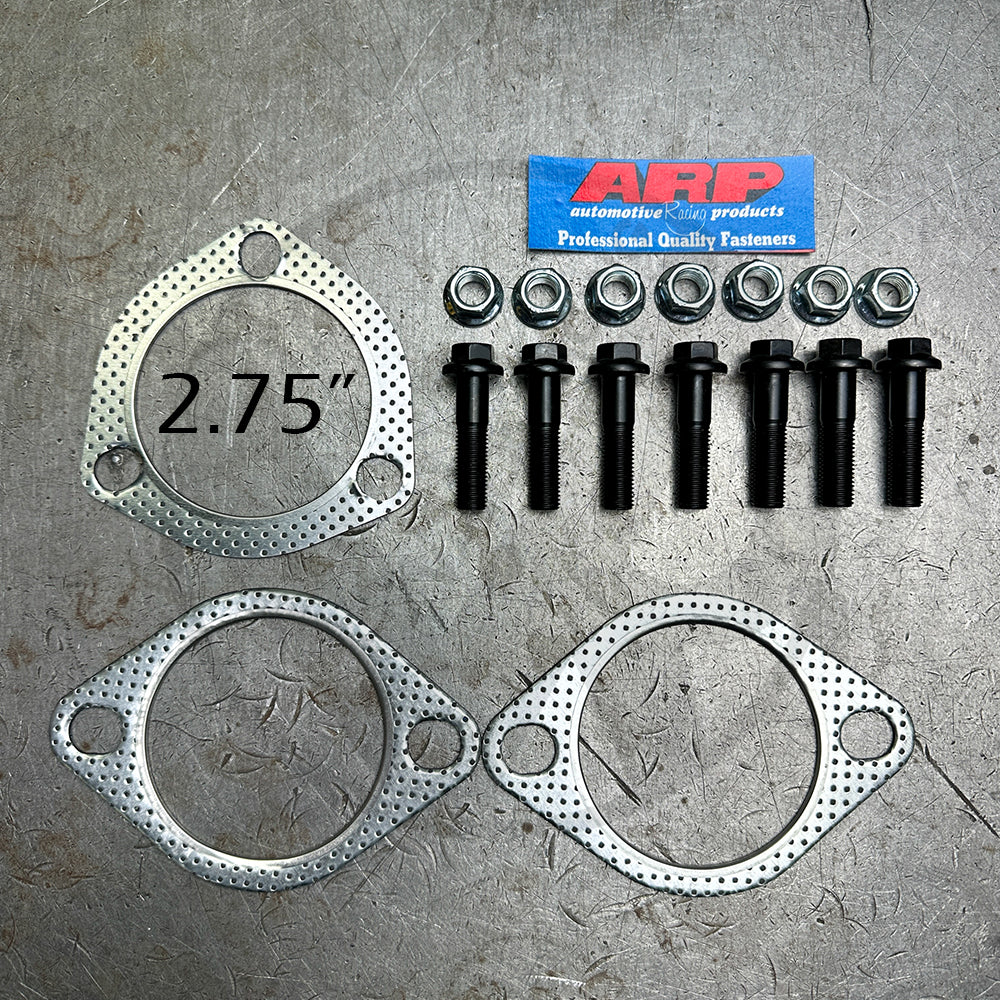 ARP Exhaust Gasket Hardware Kit (2.75 inch) For Honda Civic Acura Integra (Stainless Nuts)