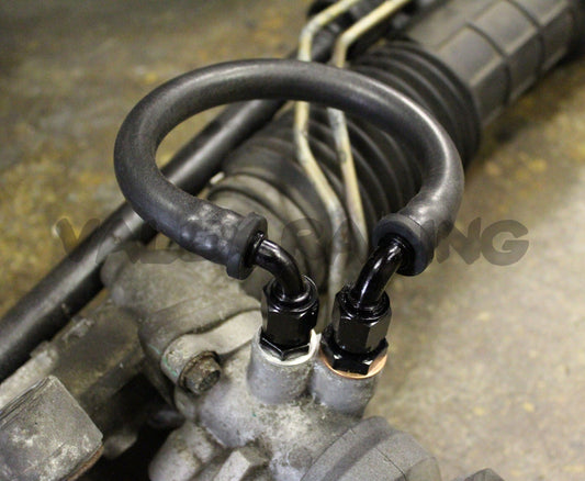 01-05 Honda Civic EM2 Power Steering Delete Line - Black