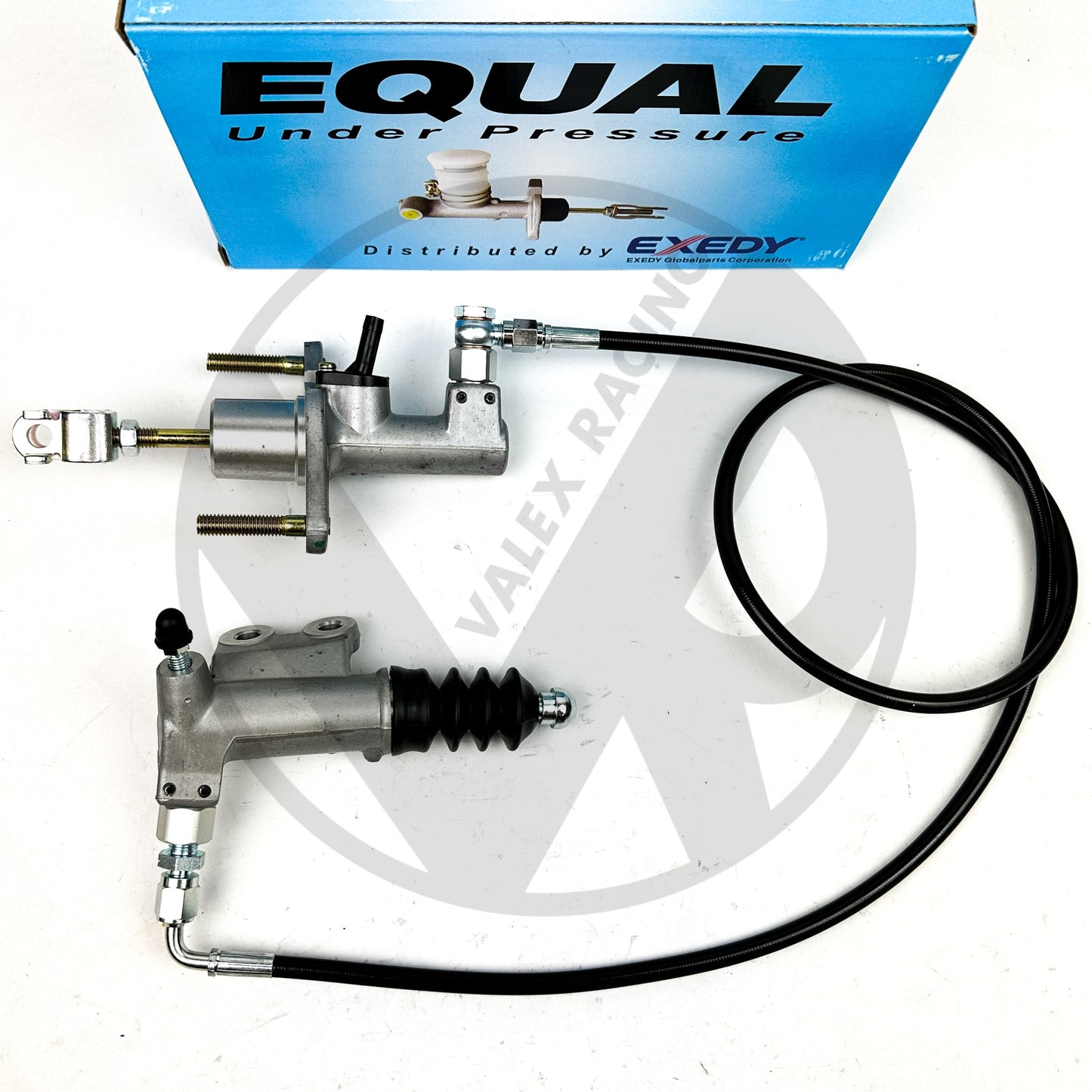 Bolt In EM2 Clutch Master Cylinder and Slave Cylinder Kit with Stainless Steel Clutch Line for 09-14 Honda Fit 1.5L