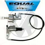 Bolt In EM2 Clutch Master Cylinder and Slave Cylinder Kit with Stainless Steel Clutch Line for 06-11 Honda Civic 1.8L