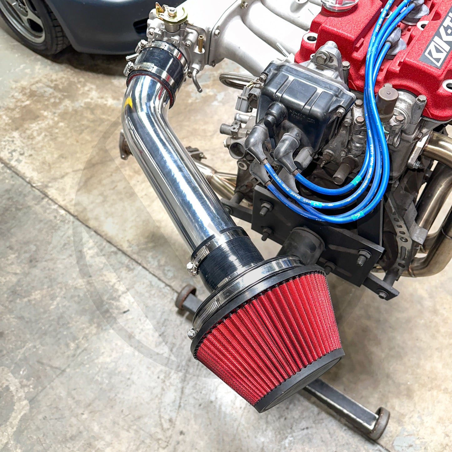 3" inch Air Intake K-Tuned Filter & Composite V Stack for Honda Civic Acura Integra w/Skunk2 Ultra Street Manifold