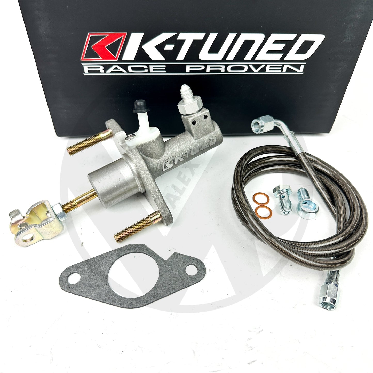 K-Tuned EM2 Clutch Master Cylinder Upgrade & Stainless Clutch Line for 2002-2006 Acura RSX & Type S