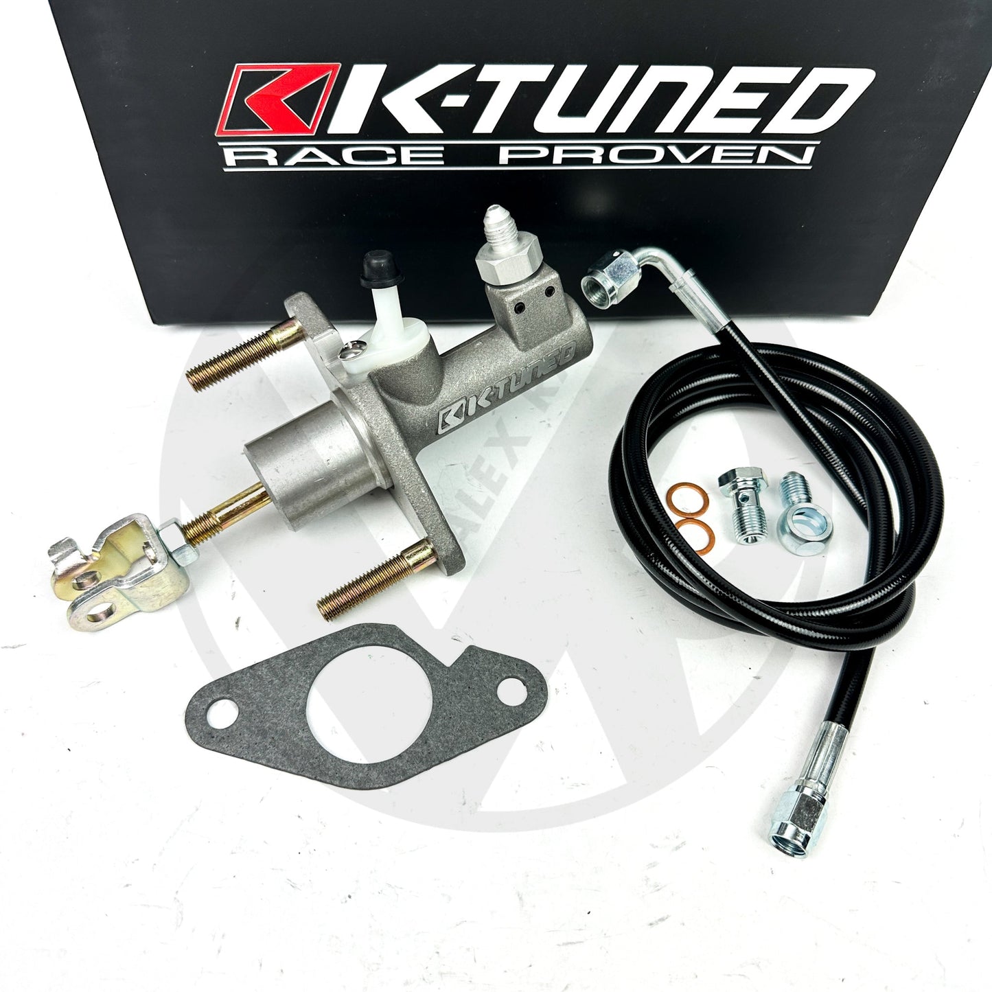 K-Tuned EM2 Clutch Master Cylinder Upgrade & Stainless Clutch Line for 2002-2006 Acura RSX & Type S