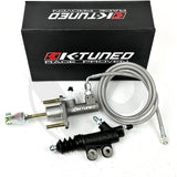 K-Tuned EM2 Clutch Master Exedy Slave Kit for 94-01 Acura Integra with Stainless Steel Clutch Line