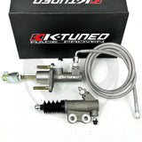 K-Tuned EM2 Clutch Master & Slave Cylinder Kit for 92-95 Honda Civic EG with Stainless Steel Clutch Line