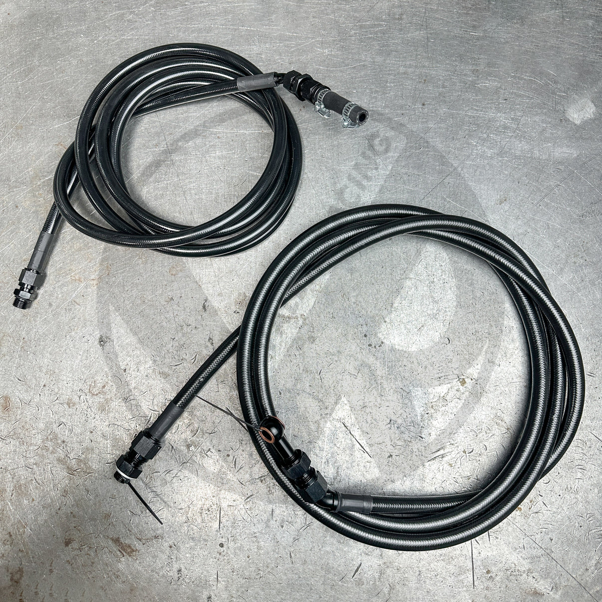 9295 Civic E85 Compatible Stainless Steel Fuel Lines Kit 8AN FEED 6