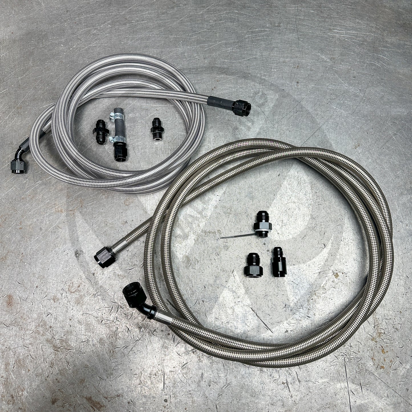 94-01 Integra E85 Compatible Stainless Steel Fuel Lines Kit -8AN FEED -6AN RETURN