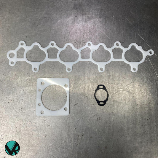 H22A Honda Acura Reusable Thermal Intake Manifold Gasket, Skunk2 Pro Series Thermal Throttle Body Gasket, and Thermal TPS Gasket