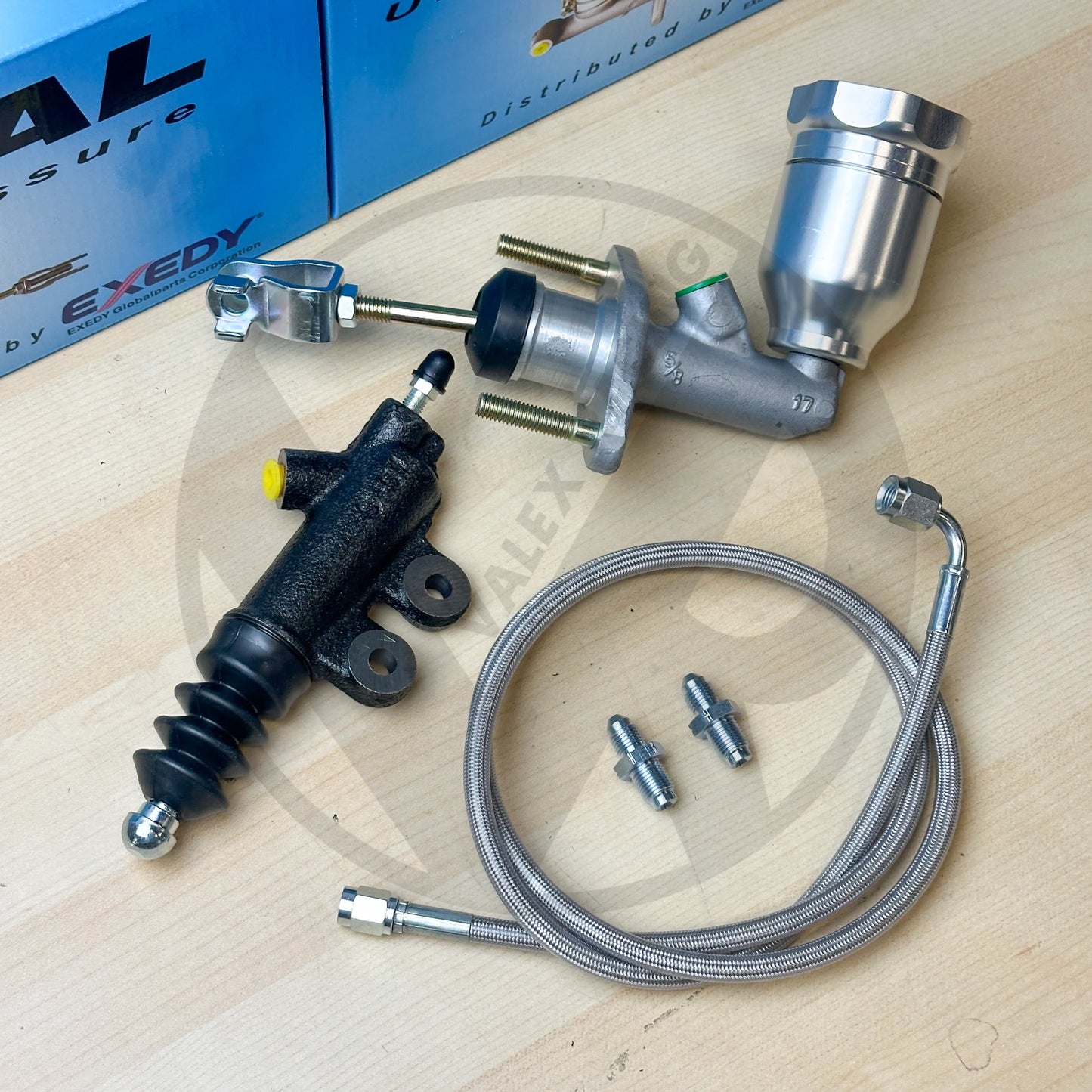 Exedy EM1 Clutch Master & Slave Cylinder w Billet Reservoir for 97-01 Honda CRV