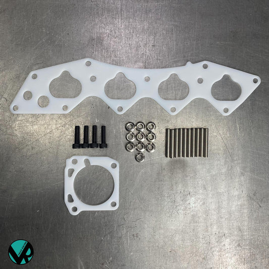Honda Acura Reusable Thermal Intake Intake Manifold and Throttle Body Gaskets With Hardware B18A B18B B20