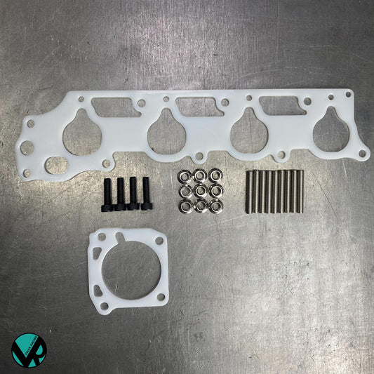 Honda Acura Reusable Thermal Intake Intake Manifold and Throttle Body Gaskets With Hardware F22 VTEC