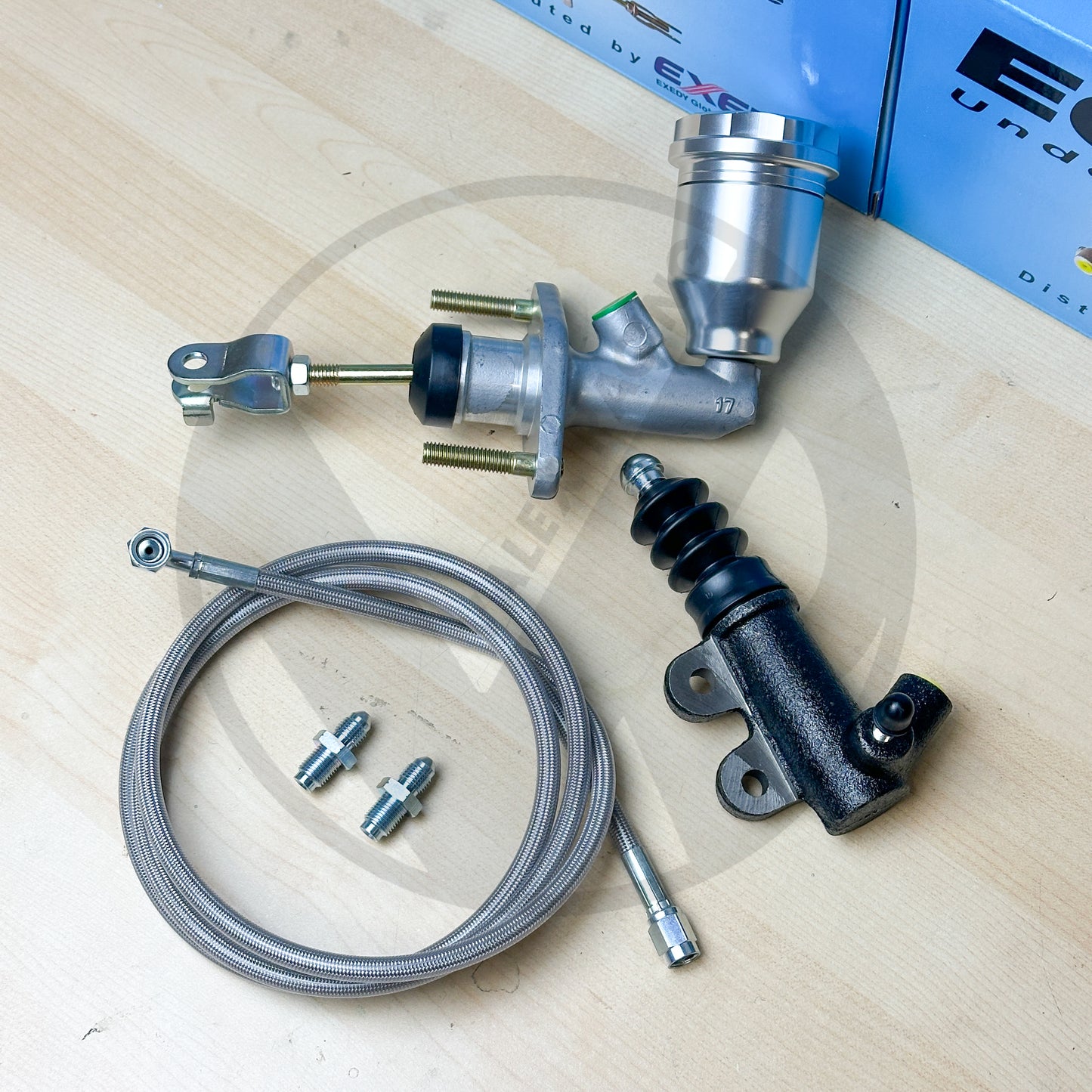 Exedy EM1 Clutch Master Cylinder Kit w Billet Reservoir For 92-01 Honda Prelude