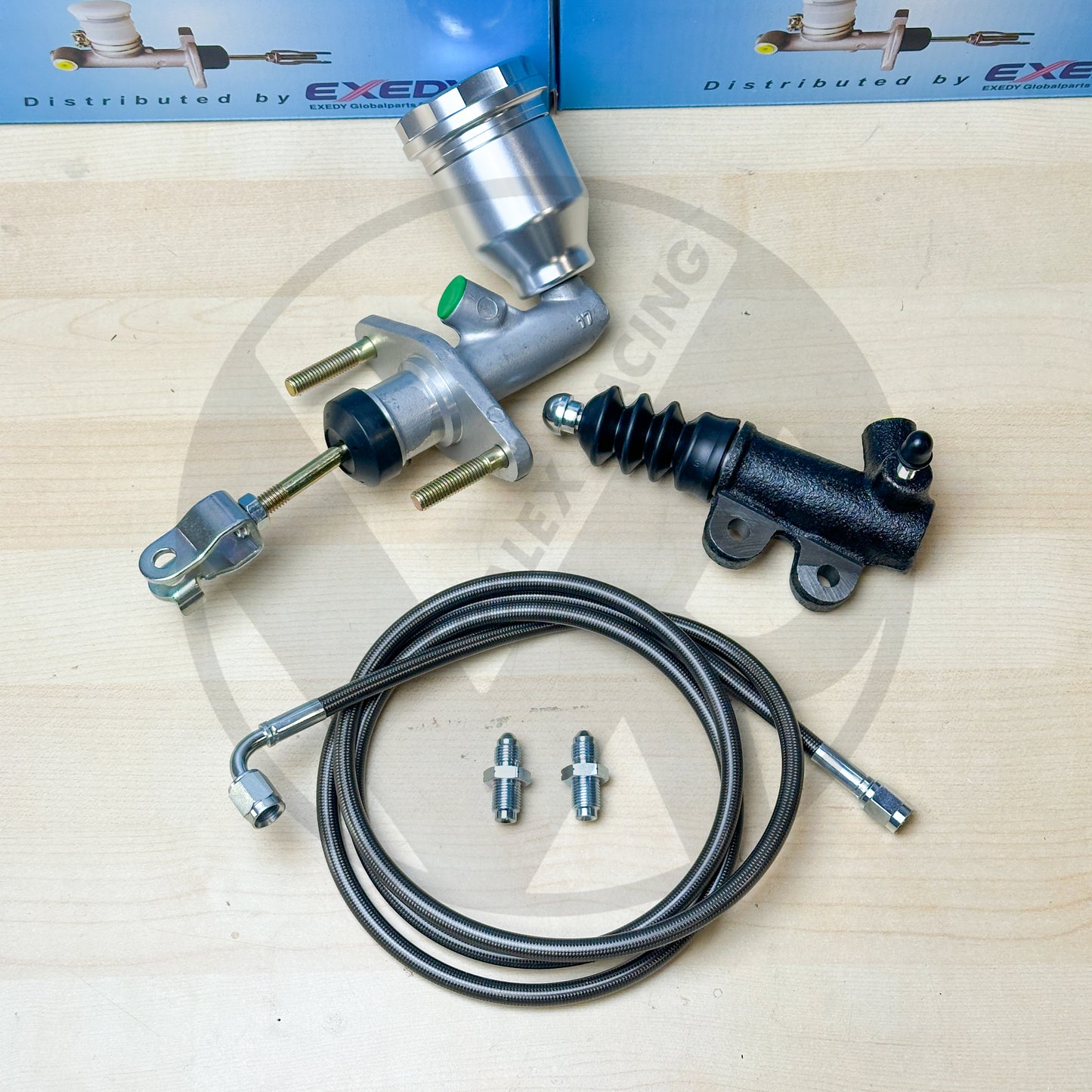 Exedy EM1 Clutch Master Cylinder Kit w Billet Reservoir For 92-01 Honda Prelude