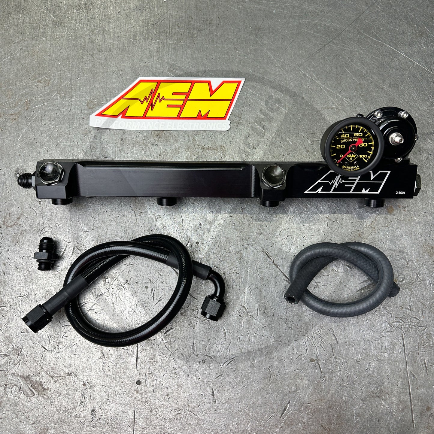 H/F Series AEM Fuel Rail kit with AEM Style Regulator for Honda Acura H22/3 F22