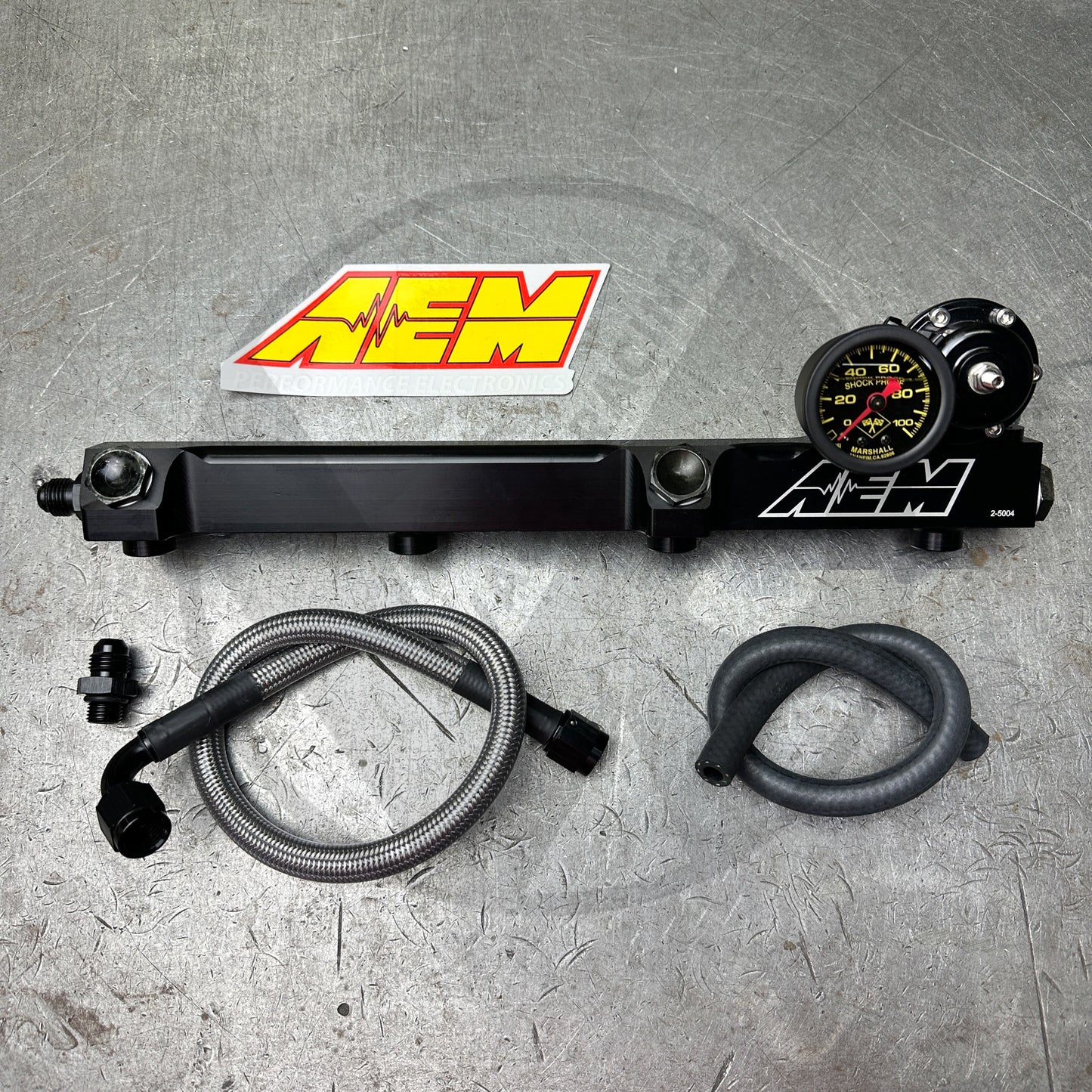 H/F Series AEM Fuel Rail kit with AEM Style Regulator for Honda Acura H22/3 F22