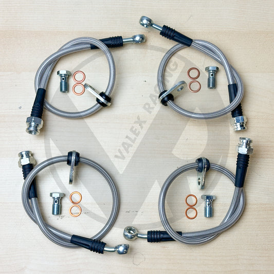 Stainless Steel Front and  Rear Brake Line Replacement Kit 98-02 Honda Accord