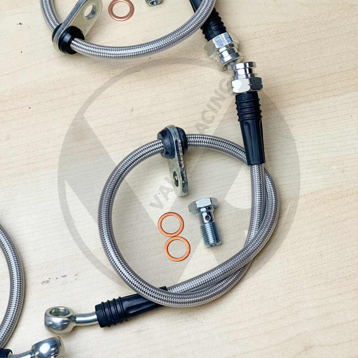 Stainless Steel Front and  Rear Brake Line Replacement Kit 98-02 Honda Accord