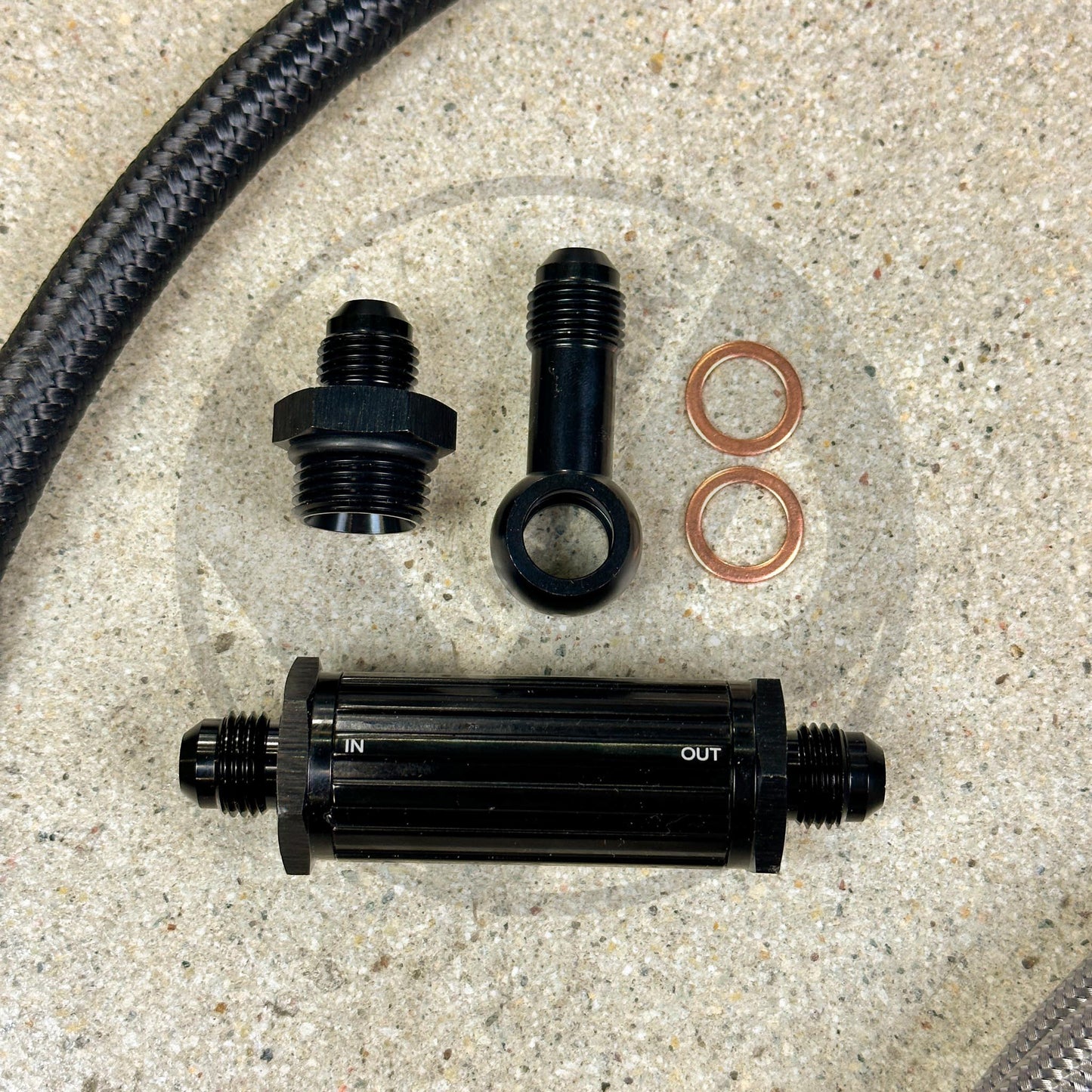 94-01 Integra DC2 K Swap Tucked Stainless Steel Fuel Feed Line System -6 Silver