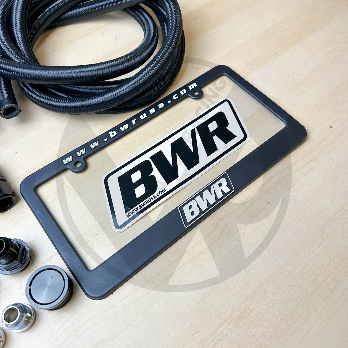 Blackworks Racing Oil Catch Can Kit 10AN Braided  (Race Breather Box)