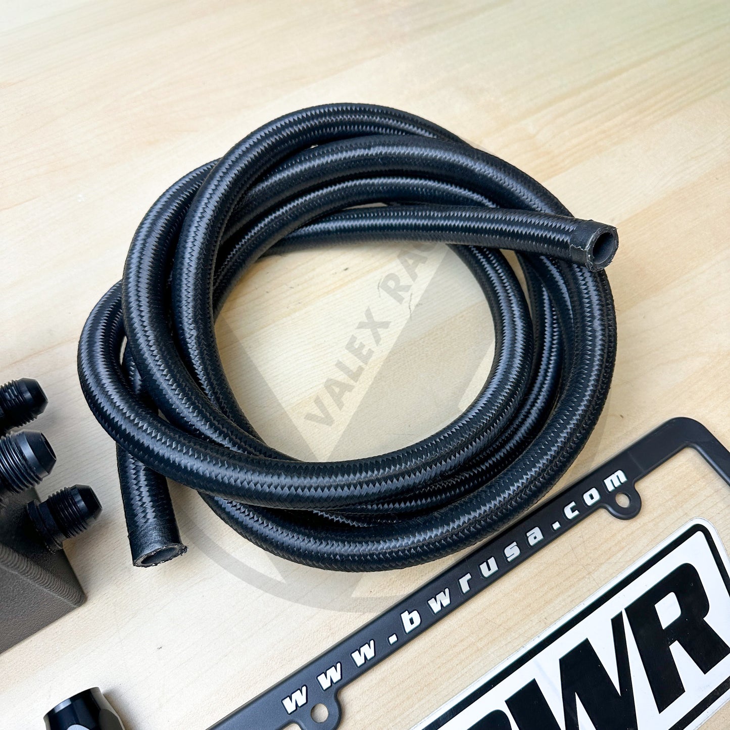Blackworks Racing Oil Catch Can Kit 10AN Braided  (Race Breather Box)