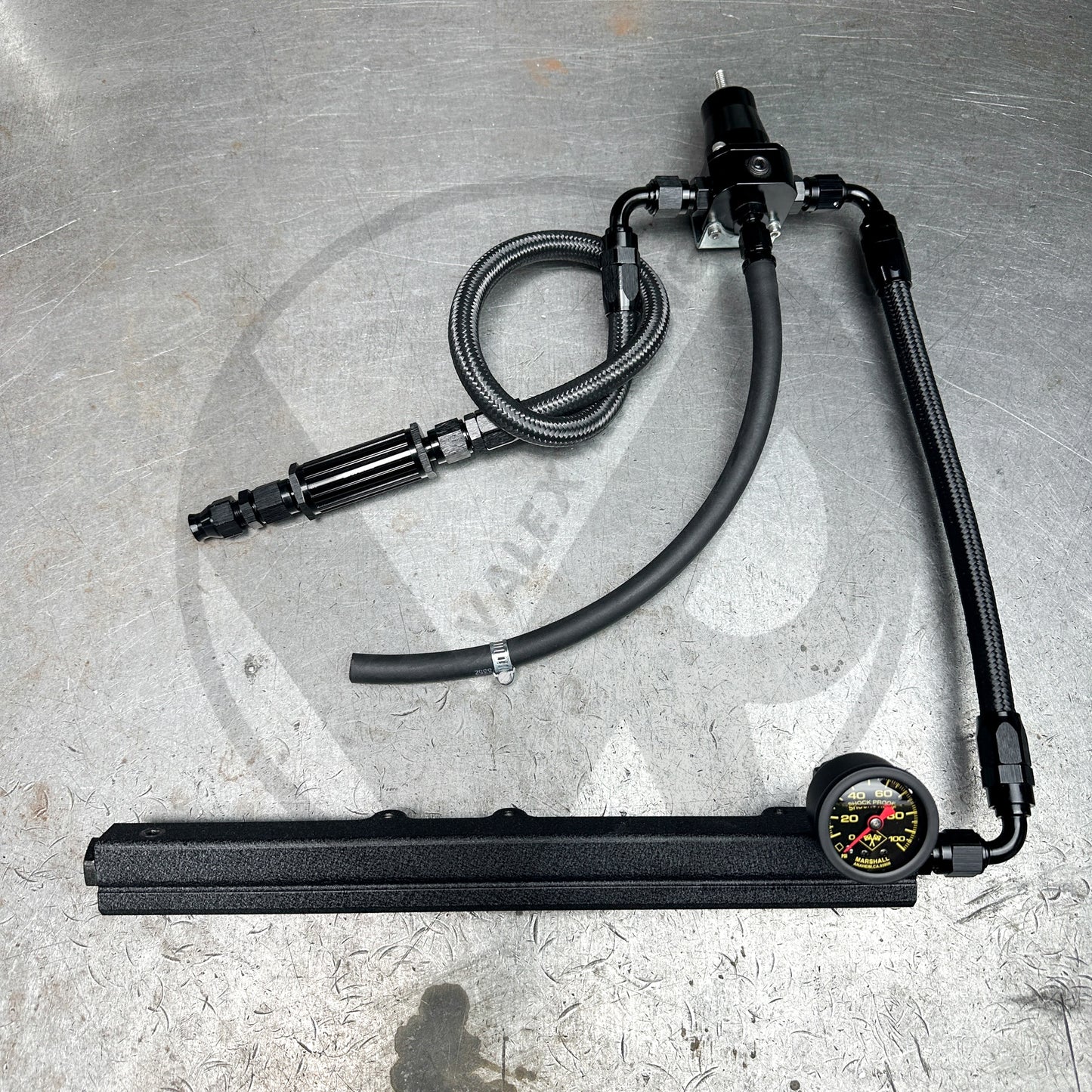 D Series Fuel Tuck System with AEM Style Fuel Rail & K Tuned Filter for Honda Civic D16Y8 Y7 2 BOLT
