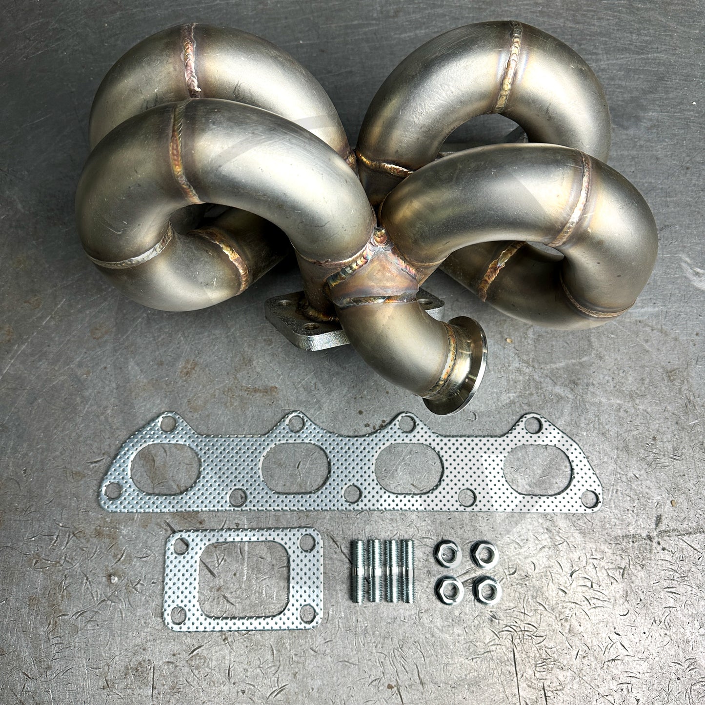 PLM T3 Ramhorn Turbo Manifold A/C & P/S Compatible B-Series B16 B18 B20