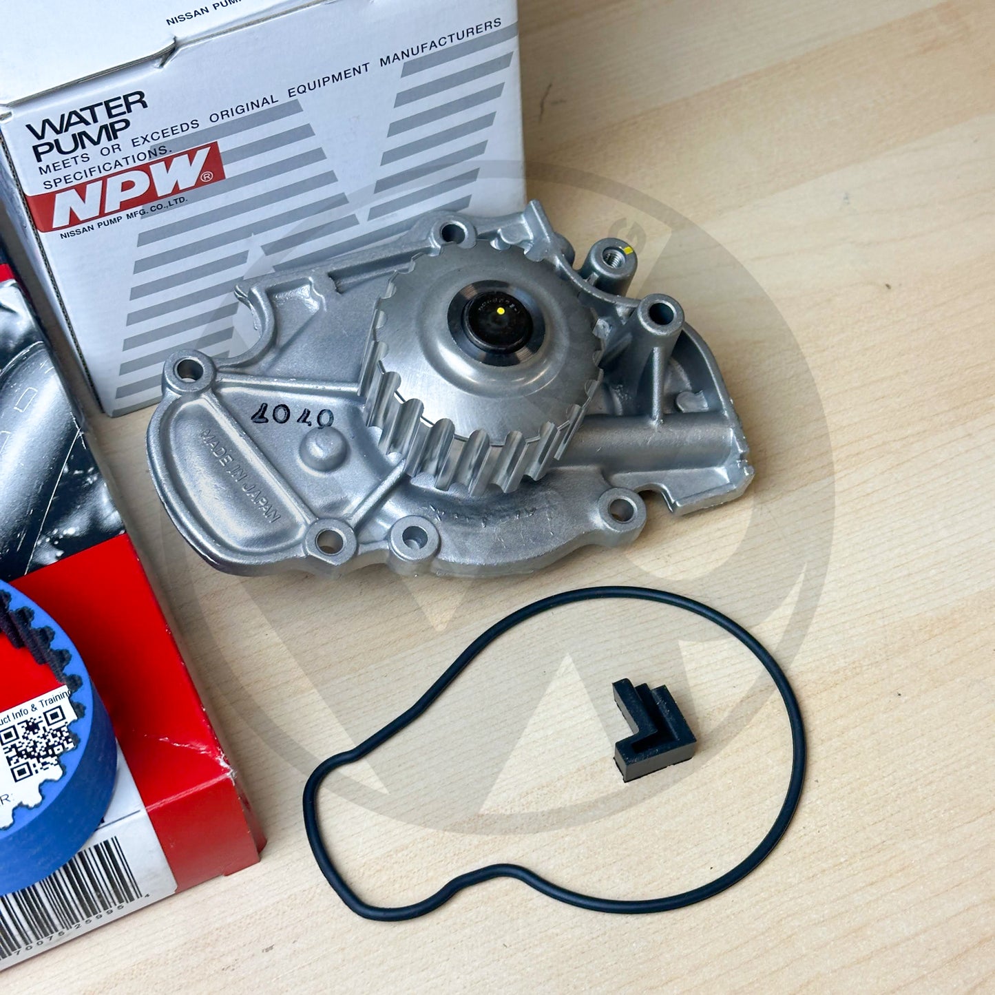 Gates Racing T226RB Timing Belt & NPW Japan Water Pump For Honda H22 H23 DOHC VTEC