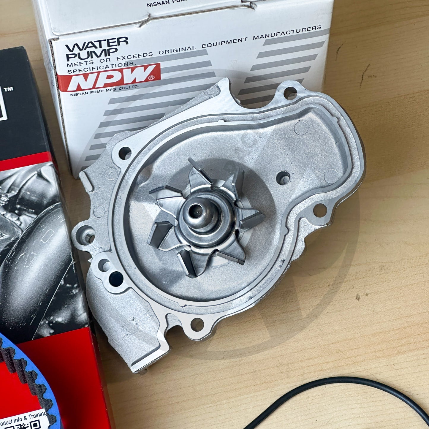 Gates Racing T226RB Timing Belt & NPW Japan Water Pump For Honda H22 H23 DOHC VTEC